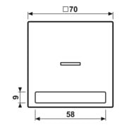 Jung Wippe Licht./Schriftf.aws für Schalter/Taster LS 990 NAKO5 WW-3