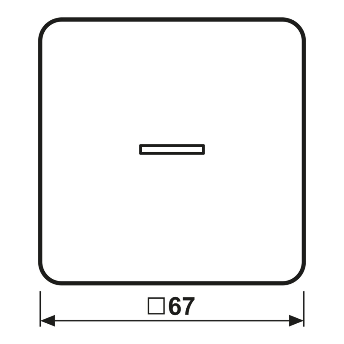 Jung Wippe Lichtleiter aws für Taster CD 590 KO5 WW