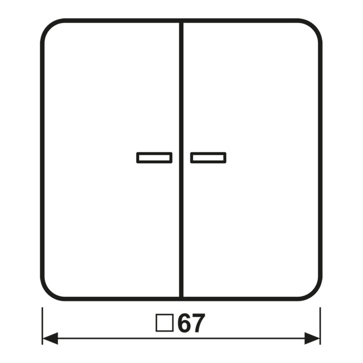 Jung Wippe Lichtleiter aws für Taster CD 595 KO5 WW
