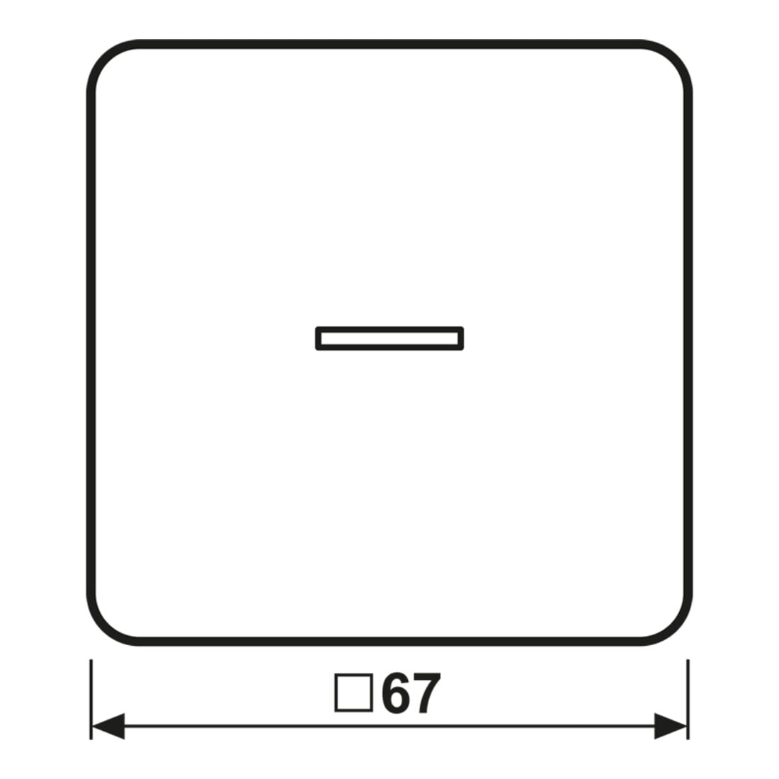 Jung Wippe Lichtleiter ws für Taster CD 590 KO5