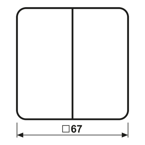 Jung Wippe Symbole pla für Taster CD 595 P PT