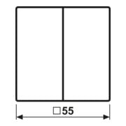 Jung Wippe Symboles Flèches 2x anthracite mat A 595 BF P ANM-3