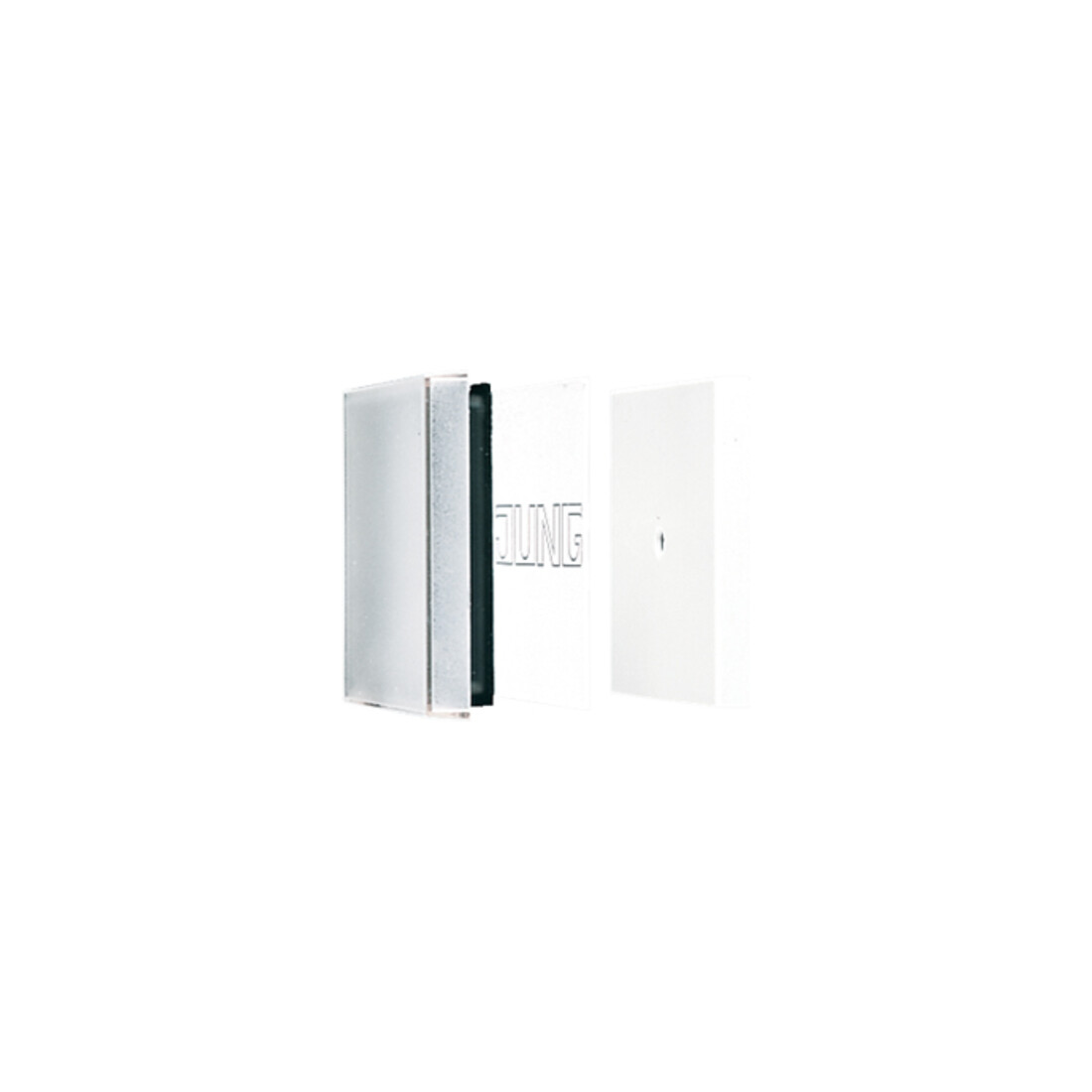 Jung Wippe transparente avec champ d’écriture pour interrupteurs/boutons A 590 NA GL