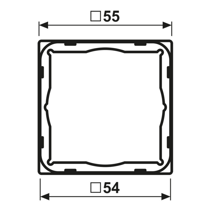 Jung Zwischenrahmen aws zur Installation A AT 581 Z WW