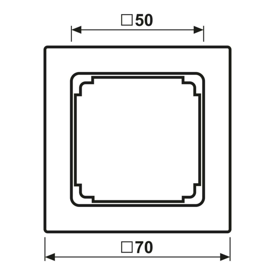 Jung Zwischenrahmen ws zur Montage LS 961 Z