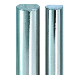 JuNie Barre profilée L 1100 mm, Ø 8/7 mm 87 acier nickelé