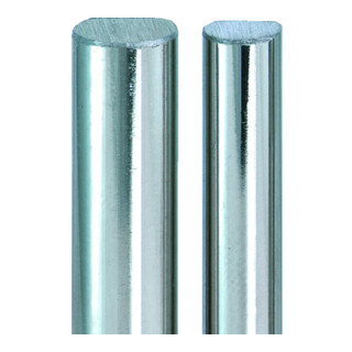 JuNie Barre profilée L 1500 mm, Ø 6/5 mm 65 acier nickelé