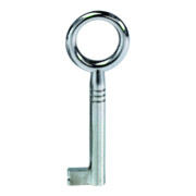 JuNie MB-Clé décorative 0305 avec panneton, 8x6, tige 42, diamètre 6, fermeture IC nickelée