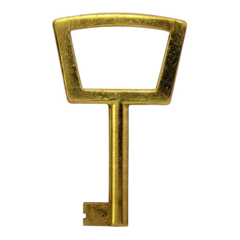 JuNie MB-Clé décorative 0472 avec goupille, 8x5, tige 30, diamètre 6, fermeture IC en laiton