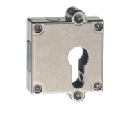 JuNie MB-Riegelkastenschloss 7407,D 40mm für Profilzylinder Metall vernickelt, ls/rs