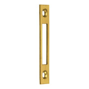 JuNie Plaque de fermeture pour serrure de meuble 12x60mm 2556 Acier, laiton vieilli
