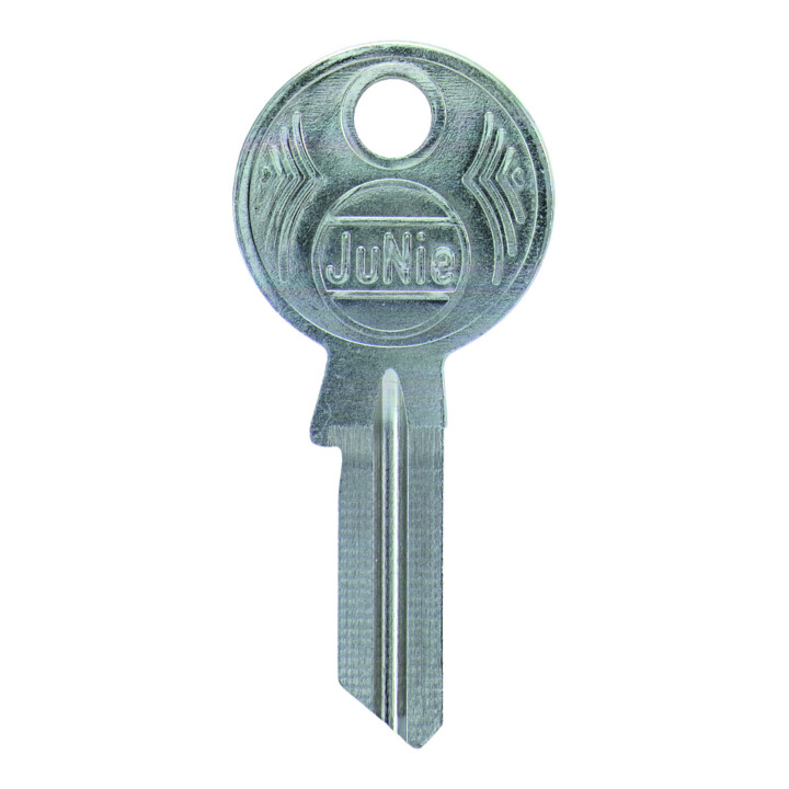 JuNie Schlüsselrohling 0499 Schaftl. 20mm Stahl vernickelt