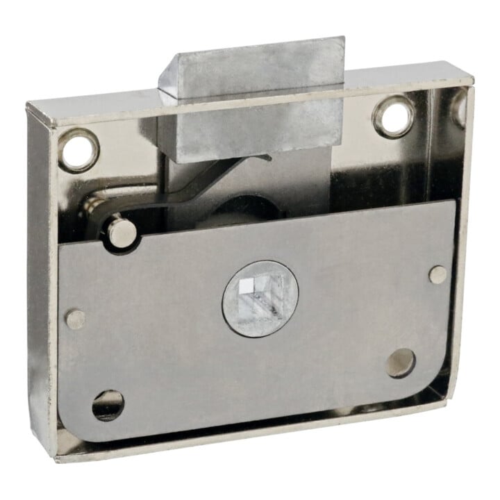 JuNie Serrure à loquet pour meuble 1591,D 30mm sans gâche STA verni, droite/gauche