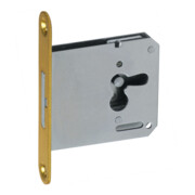 JuNie Serrure à pêne dormant 1732,D 25mm Trou de clé central en laiton, gauche