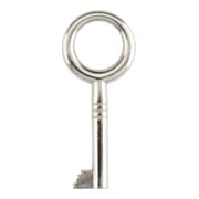 JuNie Serrure à pêne dormant pour meuble 0668,D 30 mm avec gâche en laiton, droite/gauche-3