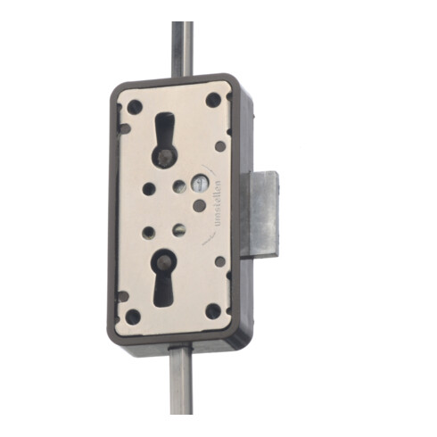 JuNie Set de serrure à tige tournante pour meubles, 7052, D15/20 plastique, brun