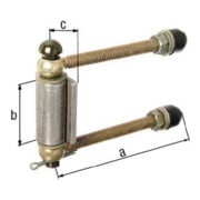 Justierbare Torgehänge mittelschwer M12 L.140mm Pfosten b. 80mm D./4-KT. GAH-1