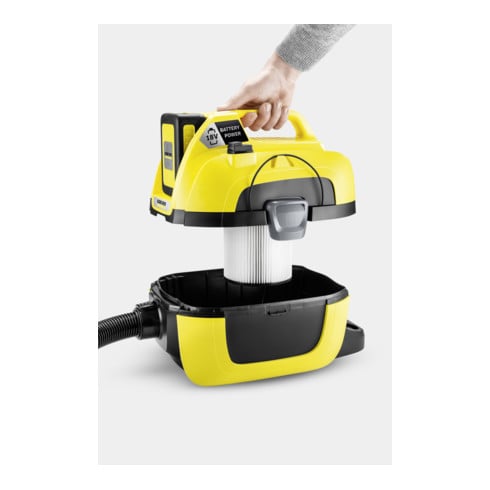 Kärcher Aspirapolvere multiuso WD 1 set di batterie compatto