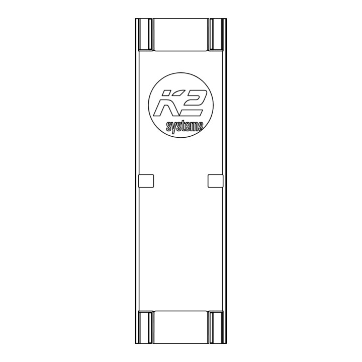 K2 BlackCover SingleRail 36 Cache 150 mm PA6 GF15