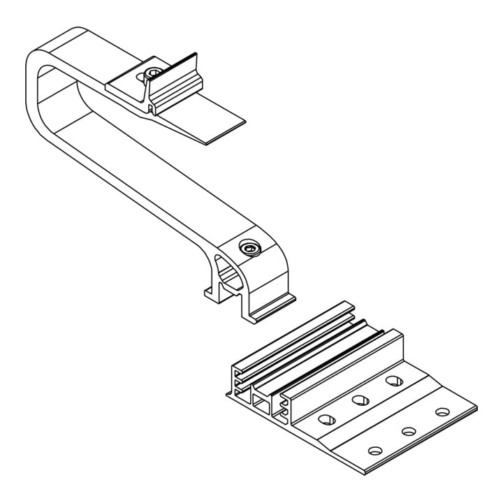 K2 Systems Crochet de toit SingleHook 3S long 2004222