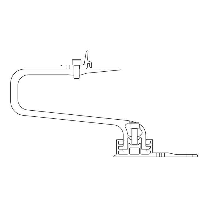K2 Systems Crochet de toit SingleHook 3S long 2004222