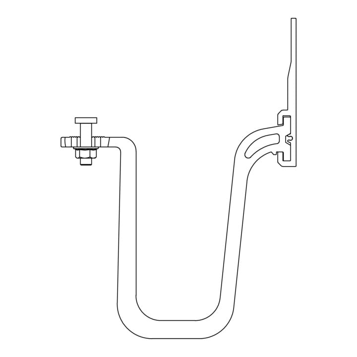 K2 Systems Crochet de toit SingleHook Alpin 2003155 Aluminium