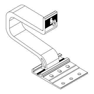 K2 Systems Dachhaken SingleHook Alpin 2003155 Aluminium