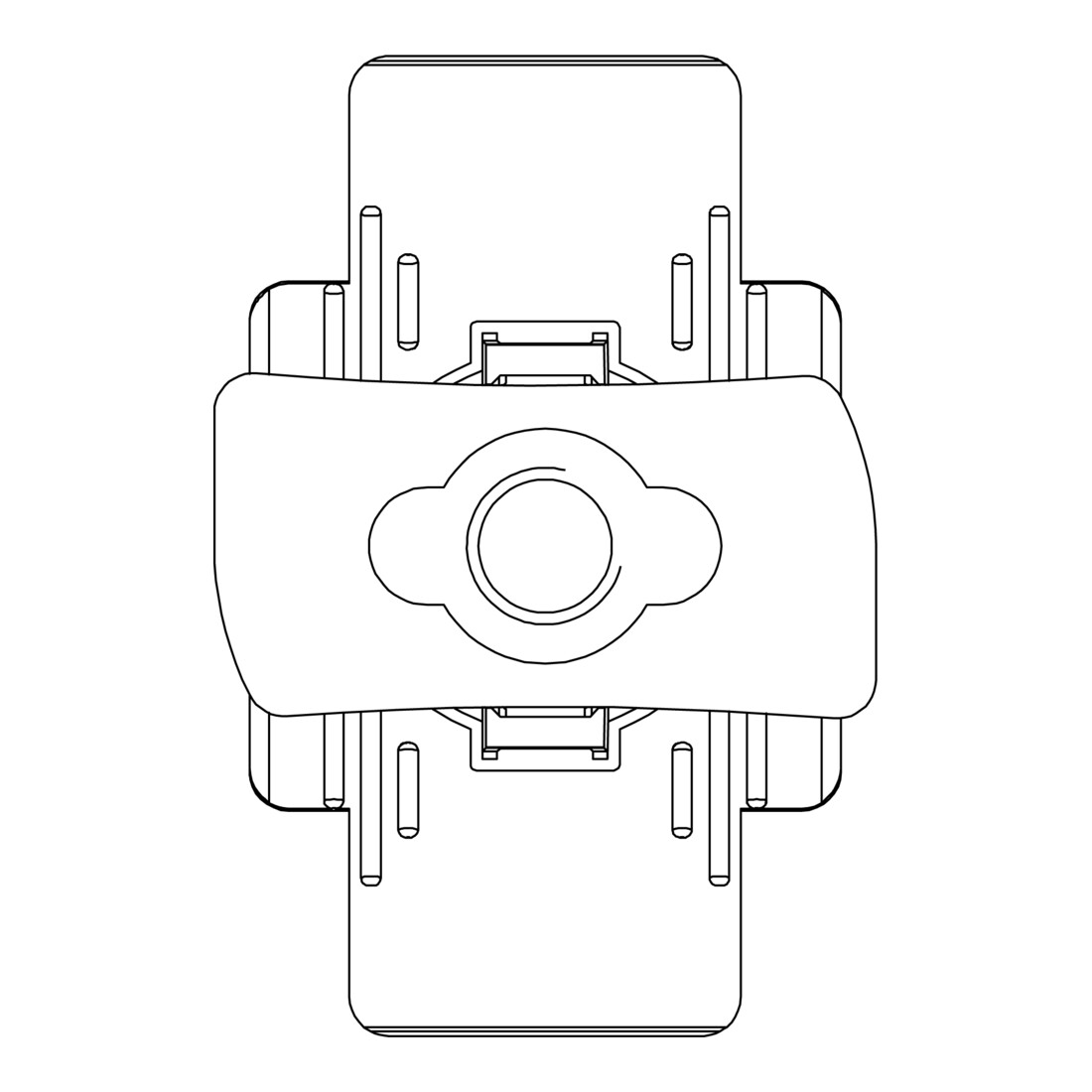 K2 Systems Écrou inséré en acier inoxydable avec clip de montage 1001643