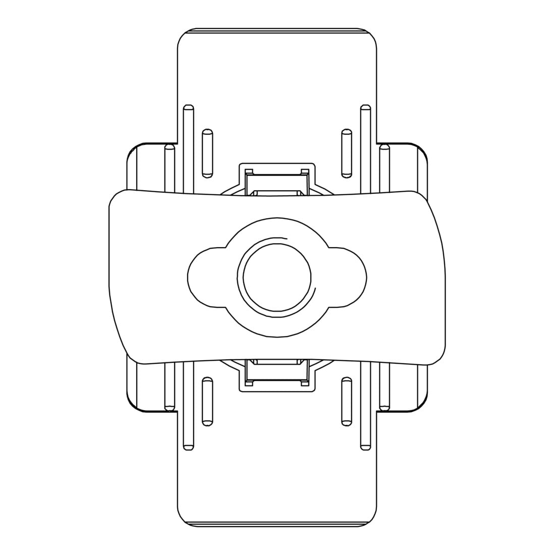 K2 Systems Einlegemutter Edelstahl mit Montageclip 1001643