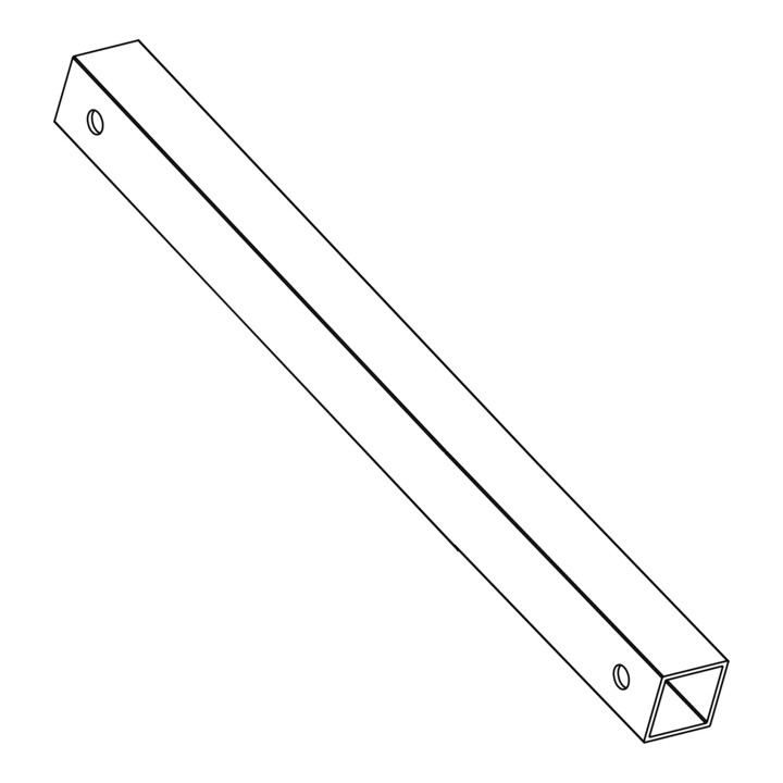 K2 Systems Entretoise 1384,5 Aluminium EN AW 6060 T6