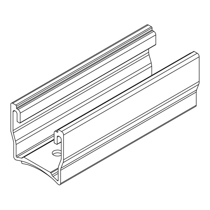 K2 Systems Kurzschiene MultiRail 10 Aluminium 100mm