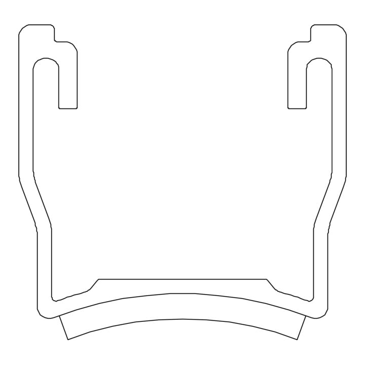 K2 Systems Kurzschiene MultiRail 25 250mm Aluminium