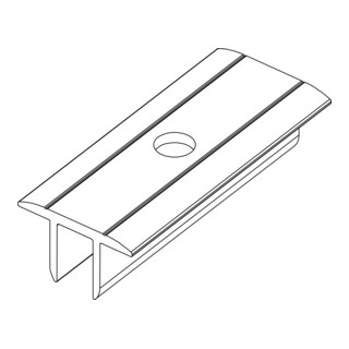 K2 Systems Mittelklemme XS 65mm Aluminium Solo 1001892