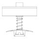 K2 Systems Modulmittelklemme XS Set 34-38mm pressblank 1003586