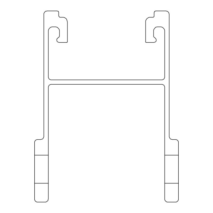 K2 Systems Montagesystem Obergurt TiltUp Vento 1,30m
