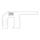 K2 Systems Pince en aluminium à joint debout avec trou oblong 11 x 22 mm