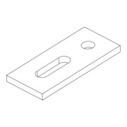 K2 Systems Plaque adaptatrice en aluminium pour vis M10 2002544-2