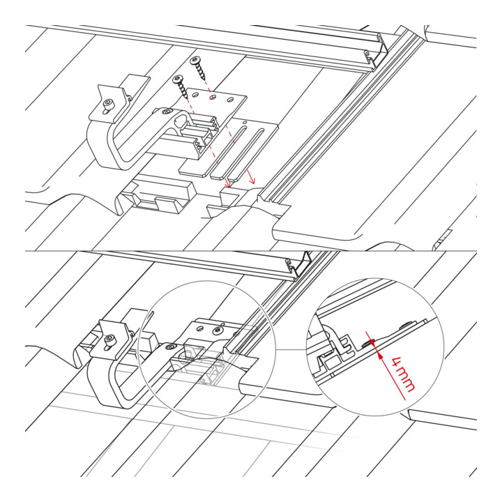 K2 Systems Plaque de compensation 4 mm 2002332