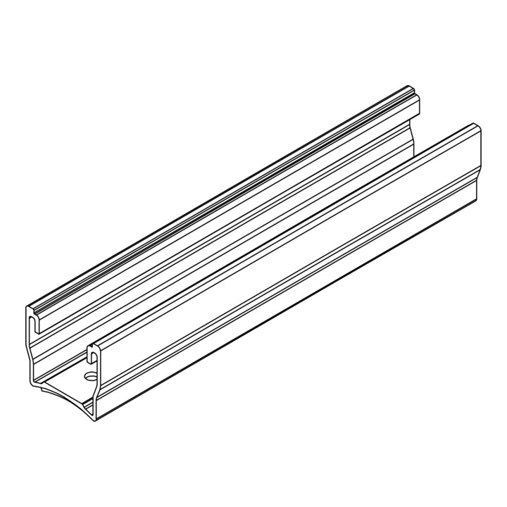 K2 Systems Rail courte MultiRail 25 250 mm Aluminium