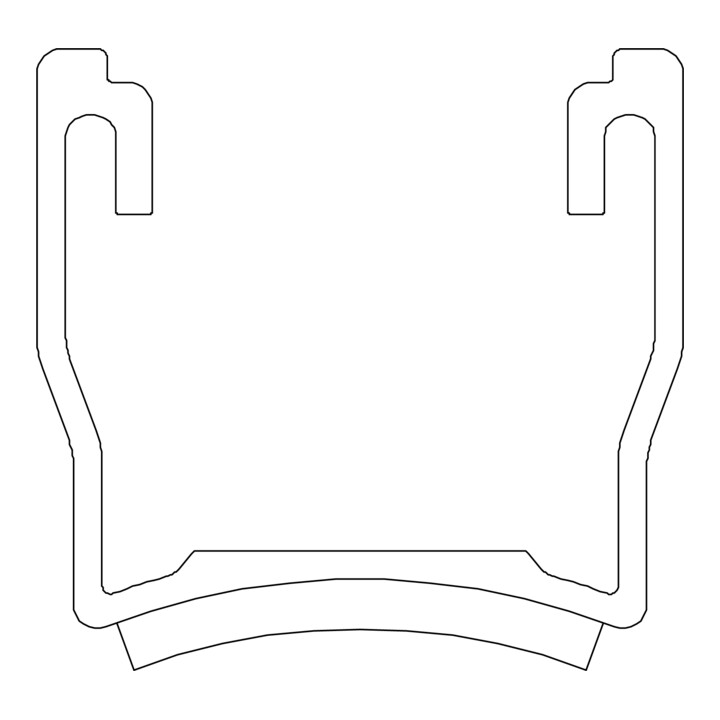 K2 Systems Rail courte MultiRail 25 250 mm Aluminium