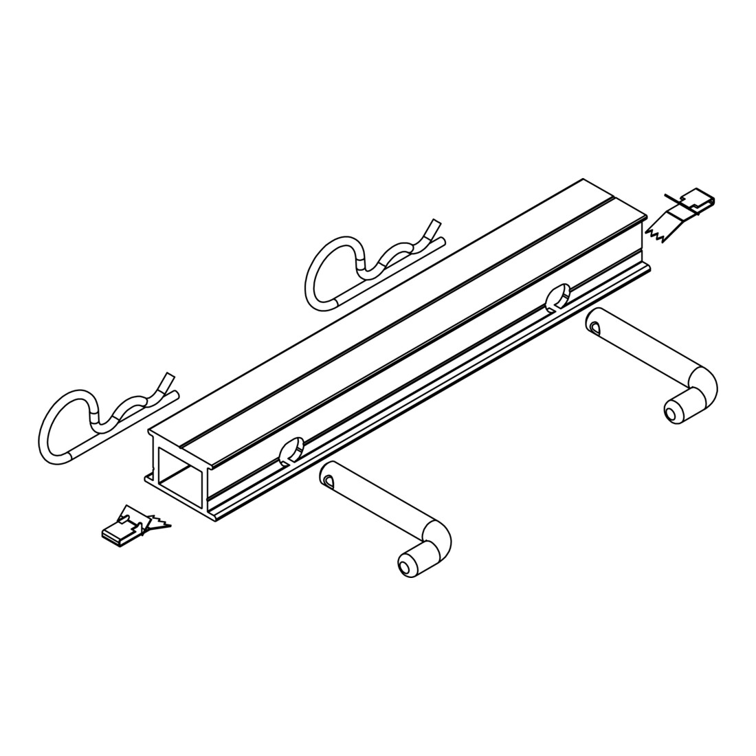 K2 Systems Set de connecteurs de rails en alu, acier inoxydable 2004123
