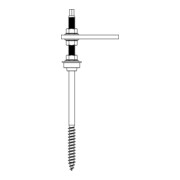 K2 Systems Vis de poteau M10x250, préassemblée 2000122-3