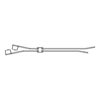 Kabelbinder zur Parallelführ. PA66HIRHS schwarz 7,6 x 380 S
