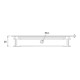 Kabeldf.Exit G14S Alu.silber elox.L.110mm B.320mm BMB