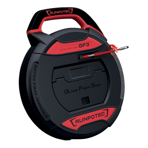 Kabeleinziehgerät GF3 Band-L.50m Biege-R.38mm o.Meterzähler RUNPOTEC
