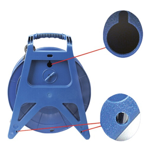 Kabeltrommel 25m H07RN-F 3x1,5 mm² 4 Schutzkon.steckd.Vollkunststoff IP54 JUMBO