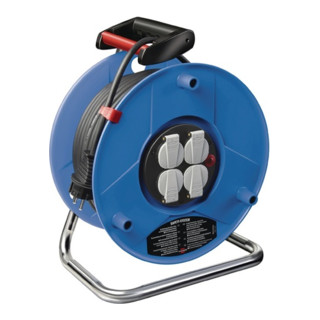 KabeltrommelKabel-L.50m H05VV-F 3G1,54xSchuko Steckdosen Breflex-Spezial-Ku.