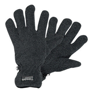 Fleece-Handschuhe Fleece wasserdicht mit Thinsulate schwarz/grau
