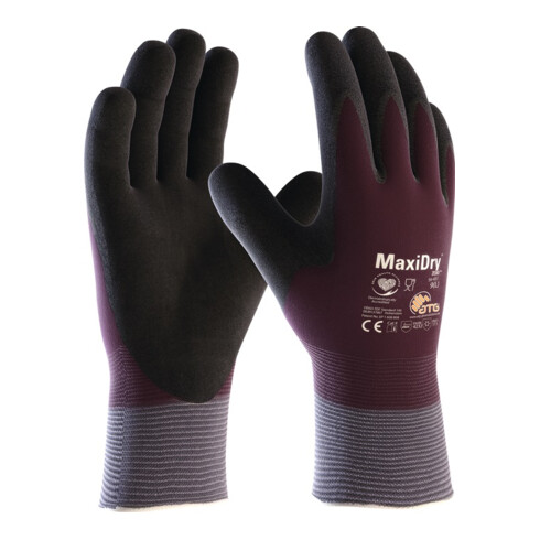 Kaelteschutzhandschuh MaxiDry Zero 56-451 Gr.10 lila/schwarz EN 388,EN 511 Kat.II