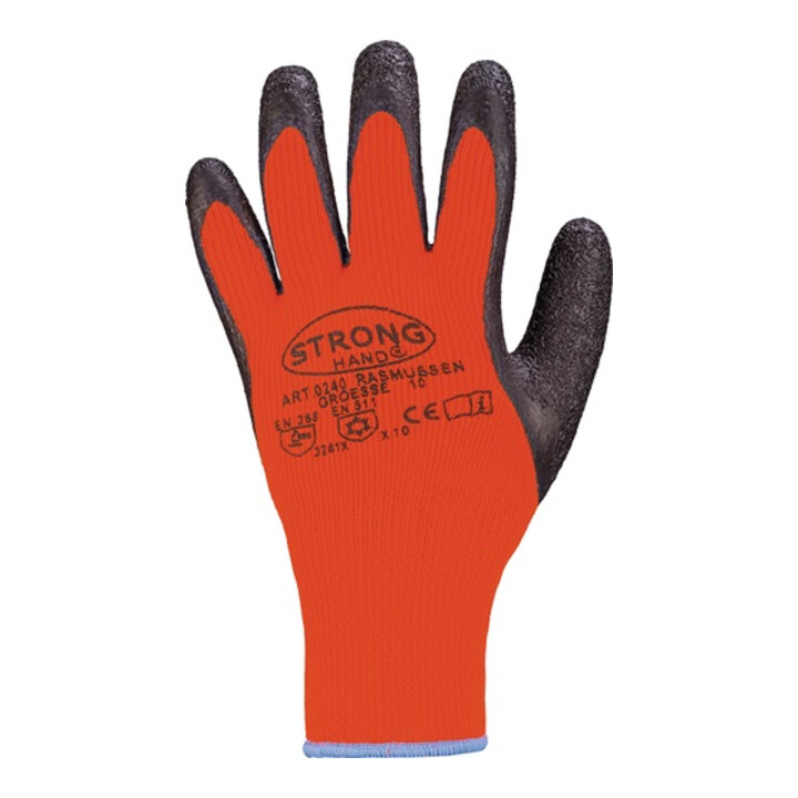 Stronghand Winterhandschuhe Rasmussen orange/schwarz